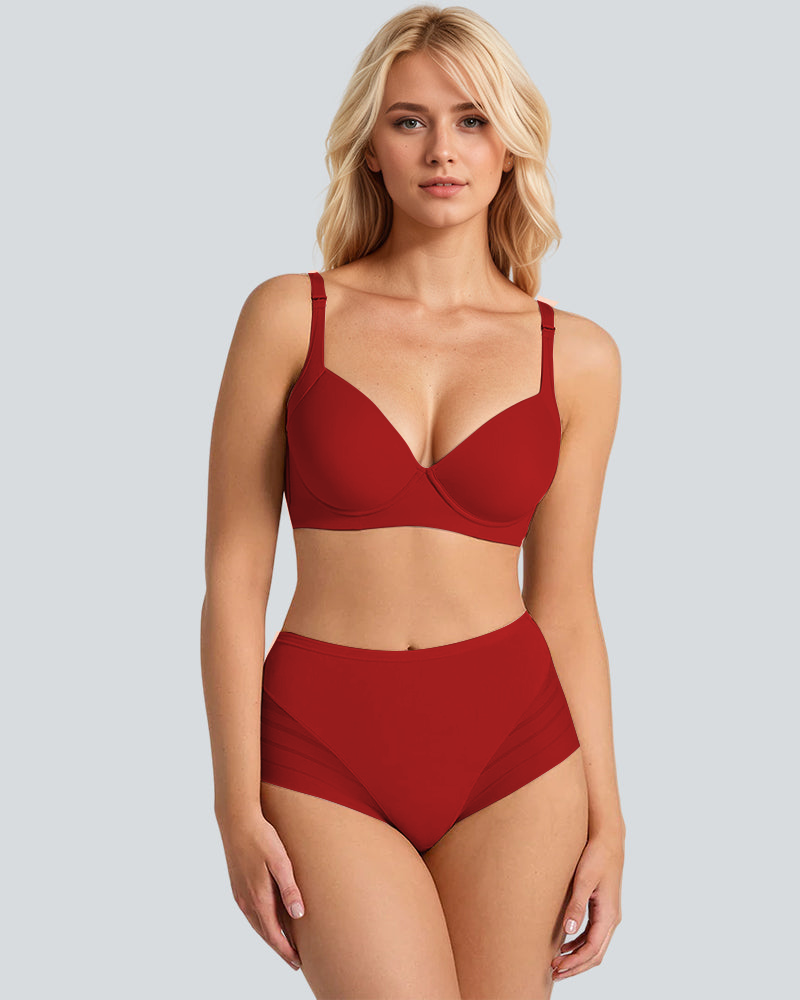 High Elasticity Seamless Tummy Tuck Breathable Midriff Panties