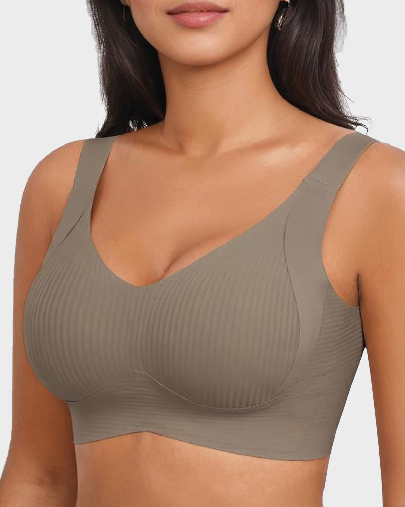 Women's Adjustable Non-Steel Ring Thin Lined Comfort Bra