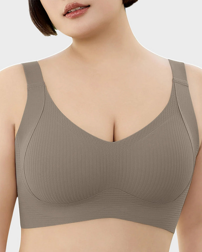 Women's Adjustable Non-Steel Ring Thin Lined Comfort Bra