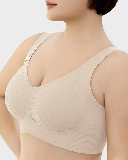 Women's Adjustable Non-Steel Ring Thin Lined Comfort Bra