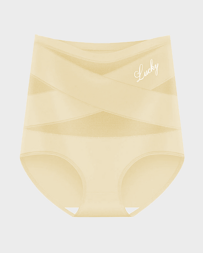 High Waisted Tummy Crossover Seamless Shapewear Pants