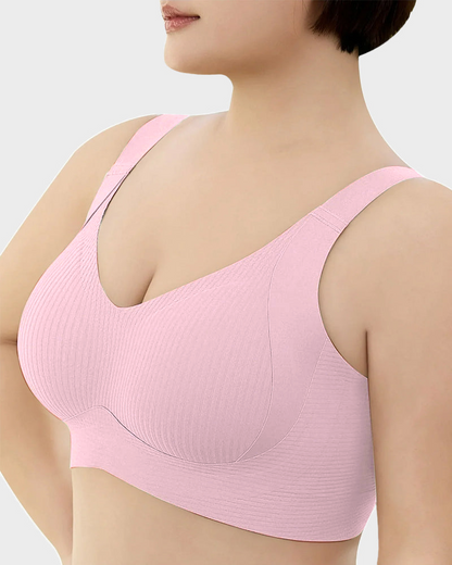 Women's Adjustable Non-Steel Ring Thin Lined Comfort Bra