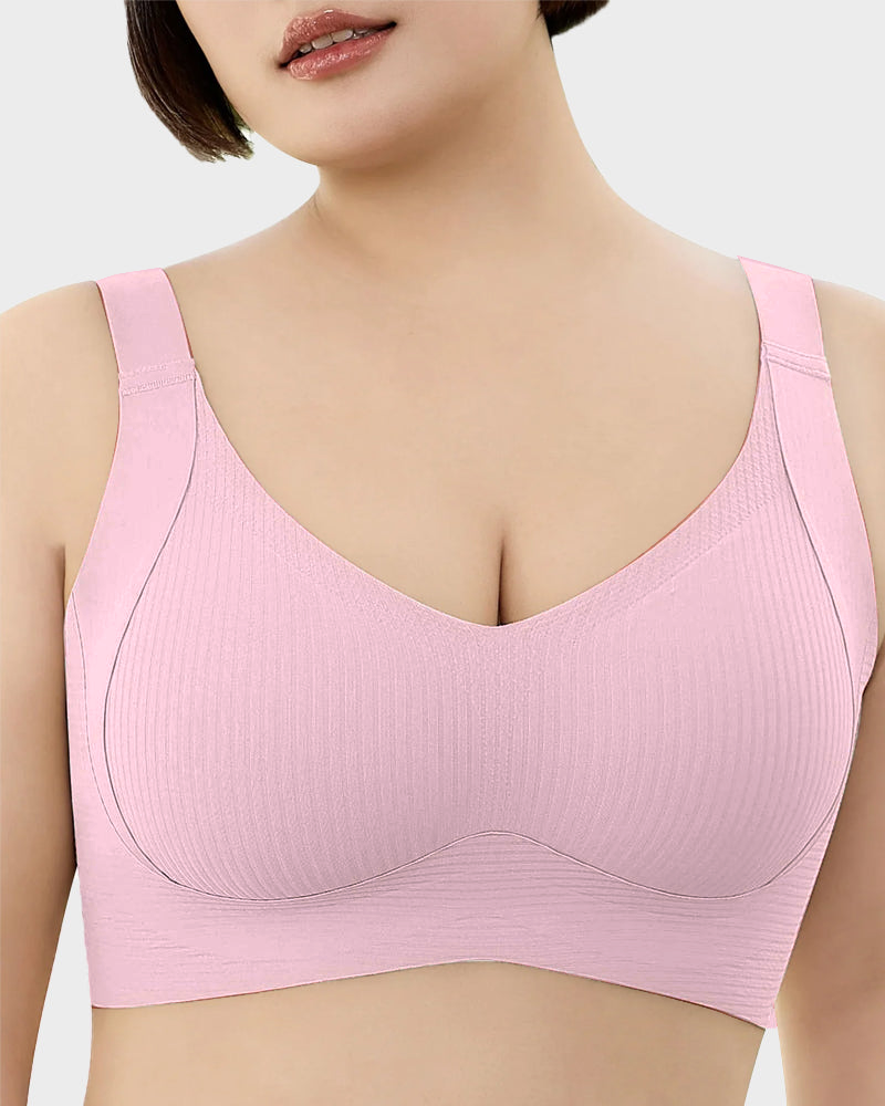 Women's Adjustable Non-Steel Ring Thin Lined Comfort Bra